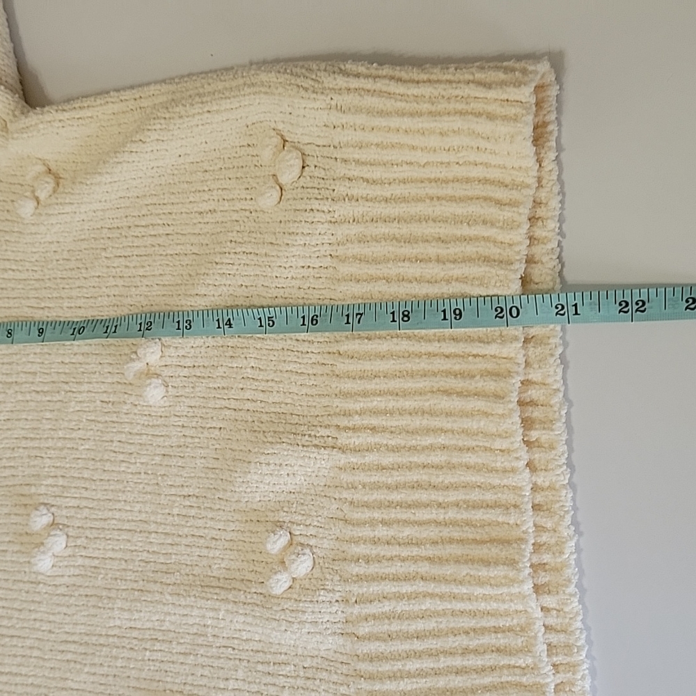 Madewell NWT, dotted bobble pullover beige sweater women's size XS - Picture 10 of 11